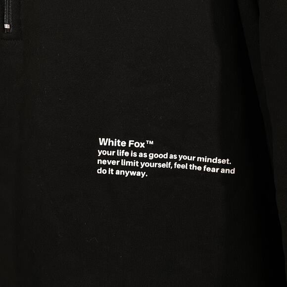 White Fox Boutique Black Sweatshirt with Pink Lettering - Picture 4 of 9